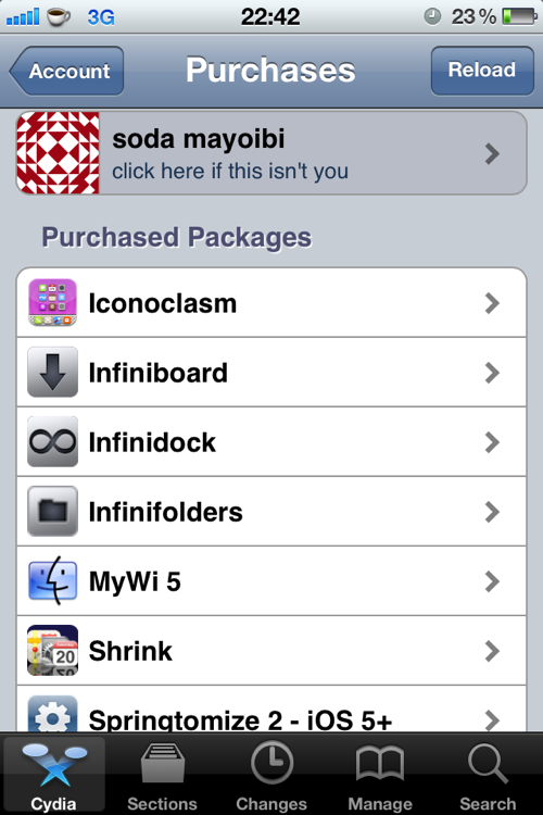 購入したJailbreakアプリ