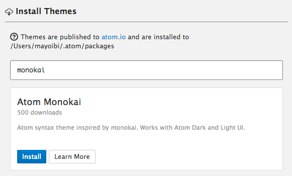 Atom Tmeme Install GUI